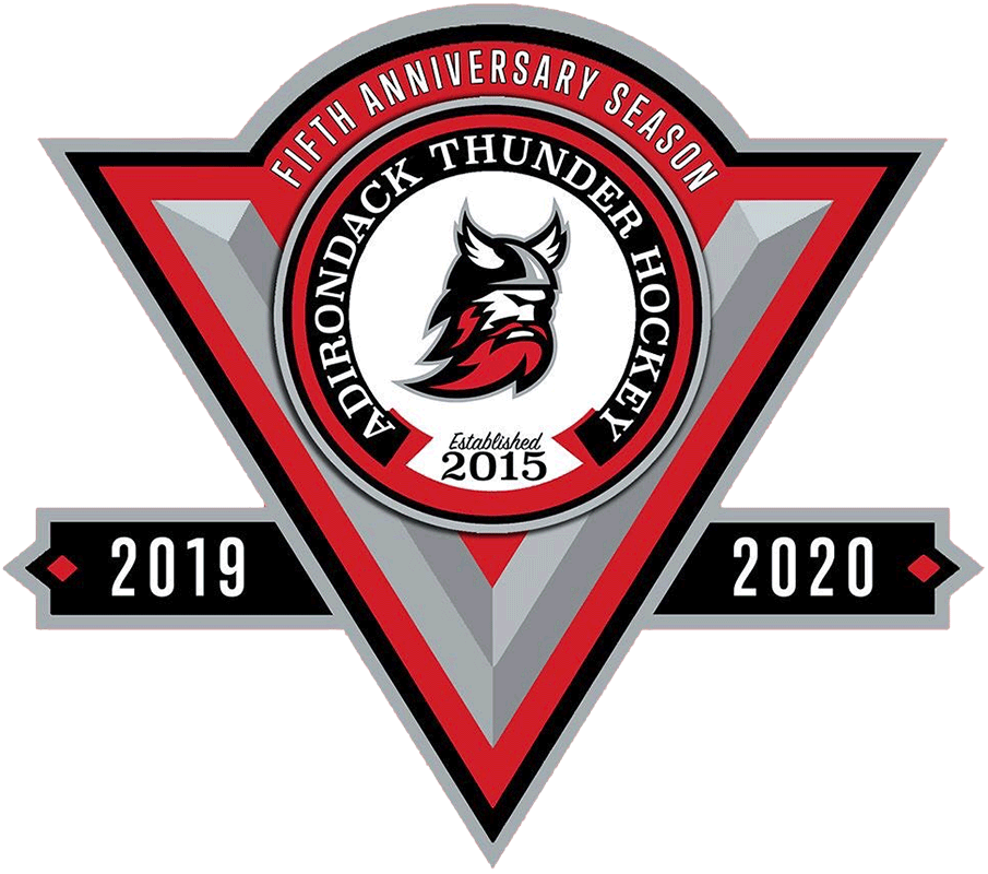 Adirondack Thunder 2020 Anniversary Logo iron on heat transfer